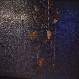 Handmade Dreamcatcher with Heart Charms